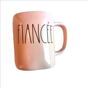 Rae Dunn FIANCEE Soft Pink‎ Ceramic Mug